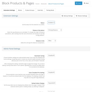 Block Products & Pages
