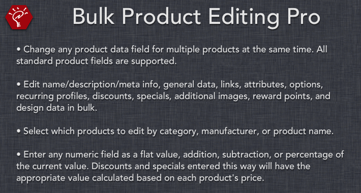 Bulk Product Editing Pro