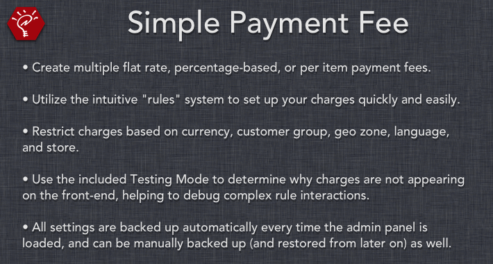 Simple Payment Fee